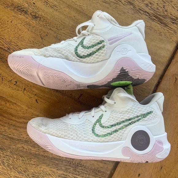 Nike KD Trey 5 IX EP Basketball Shoes White Lime Purple Men’s 8 - Picture 2 of 10